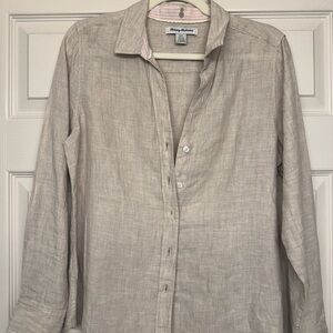 Tommy Bahama Light Brown Linen Shirt
